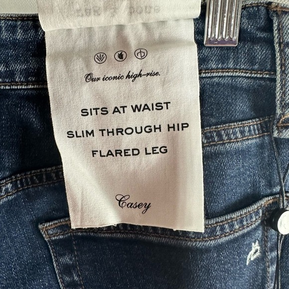 Rag & Bone Casey High Rise Ankle Comfort Stretch Flare Jeans Chelsea Size 26 - Picture 7 of 12